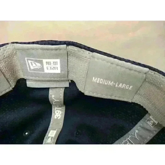 New Era 39THIRTY Chicago Bears Textured Blue Fitted Medium - Large Training cap - Picture 8 of 13